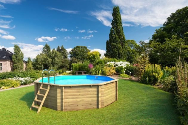 Piscina fuori terra in legno