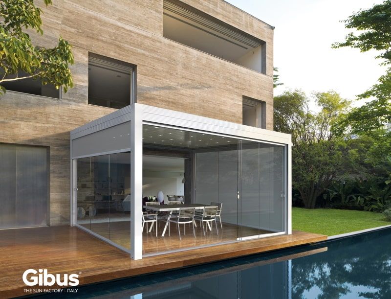 Pergole bio-climatiche Gibus in vendita a Siena presso Azul - Outdoor Inspirations